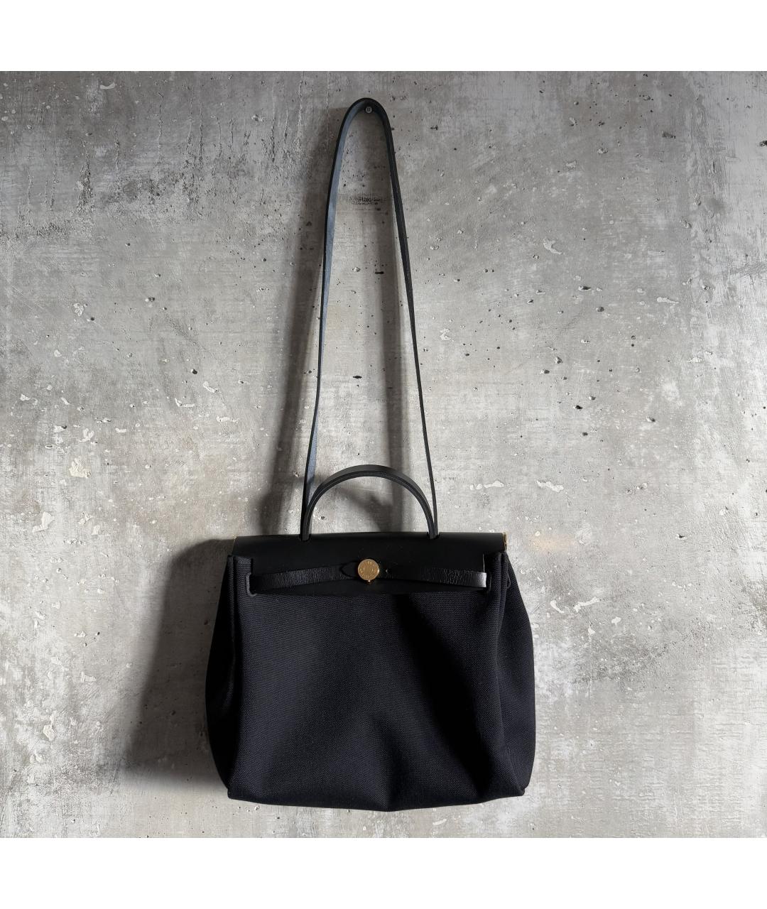 HERMES Черная сумка тоут, фото 10