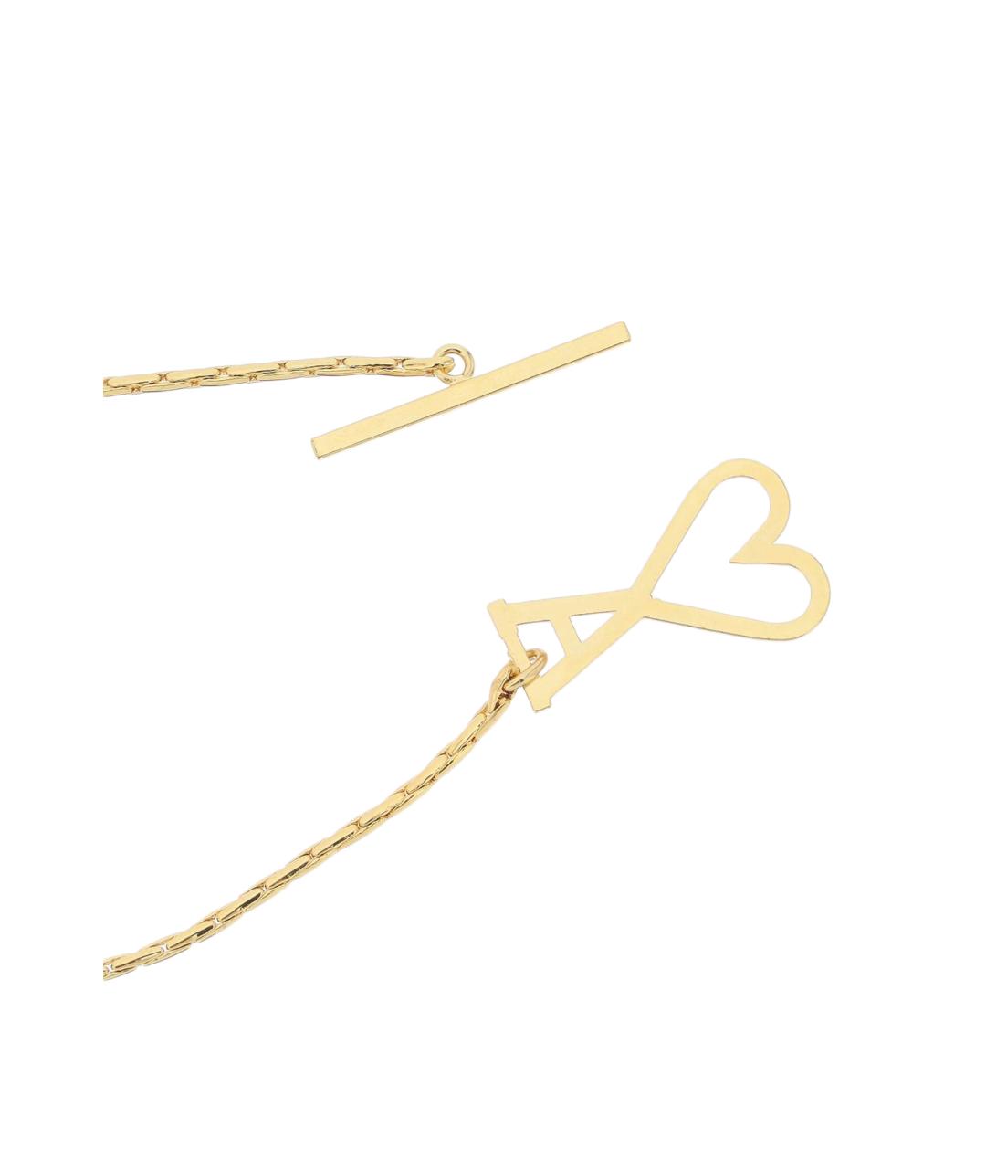 Ami Paris Золотой металлический браслет, фото 3