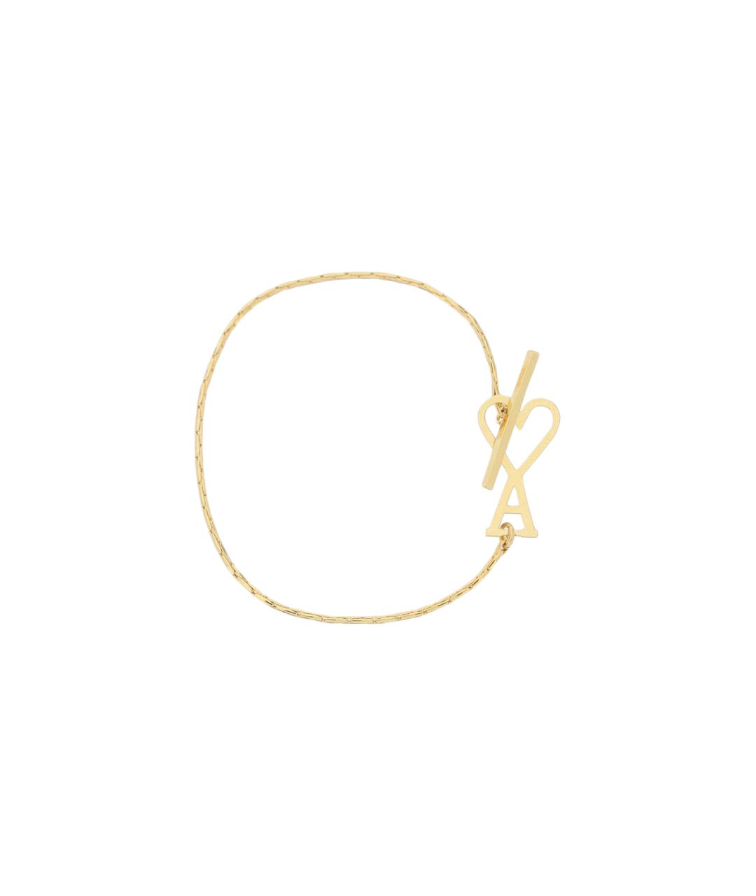 Ami Paris Золотой металлический браслет, фото 2