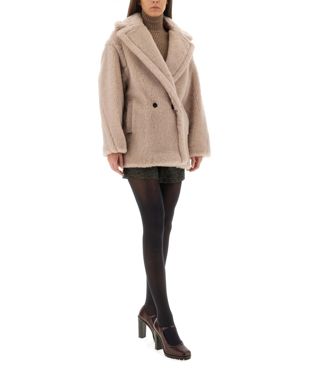 MAX MARA Бежевое шерстяное пальто, фото 3