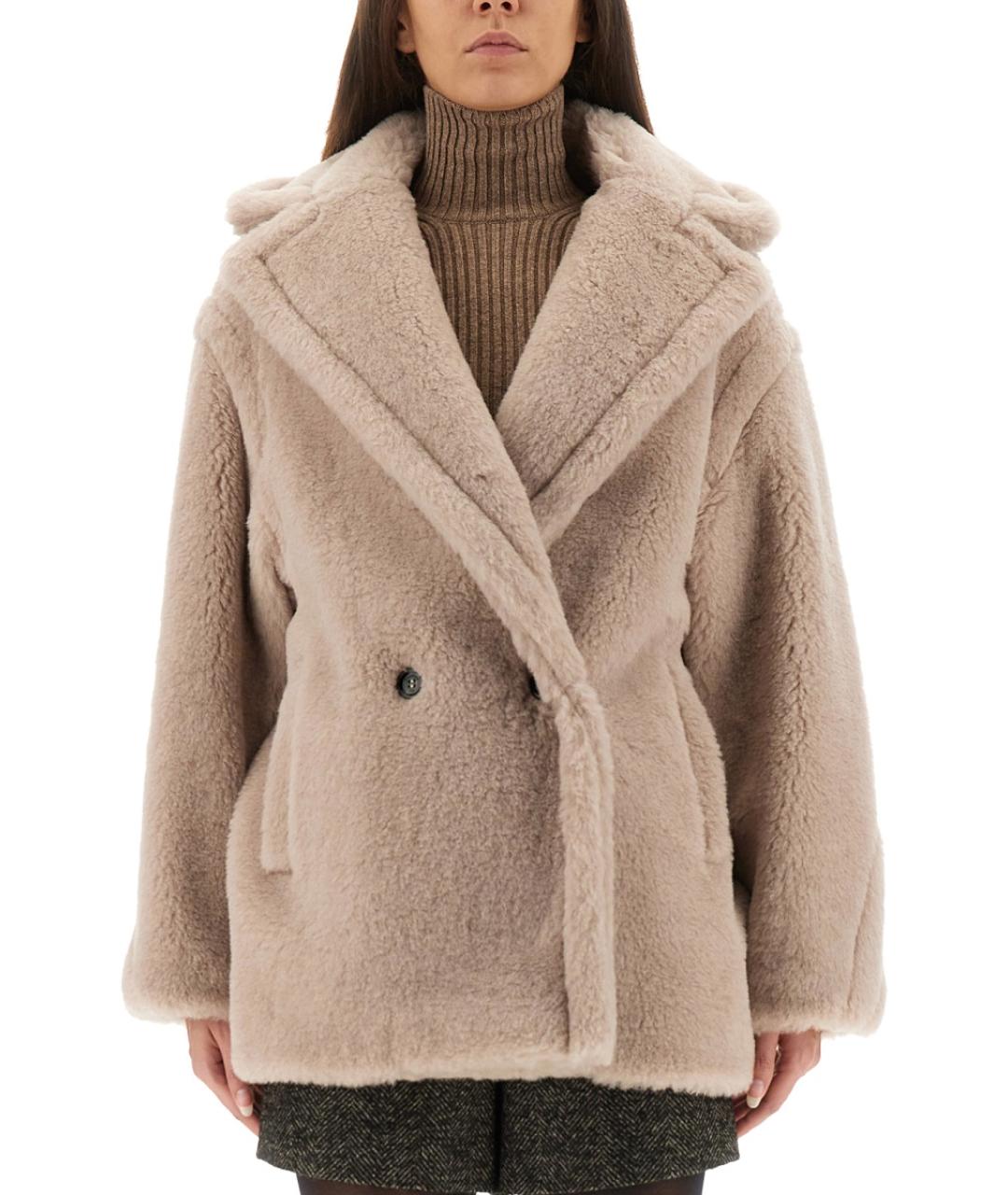 MAX MARA Бежевое шерстяное пальто, фото 2