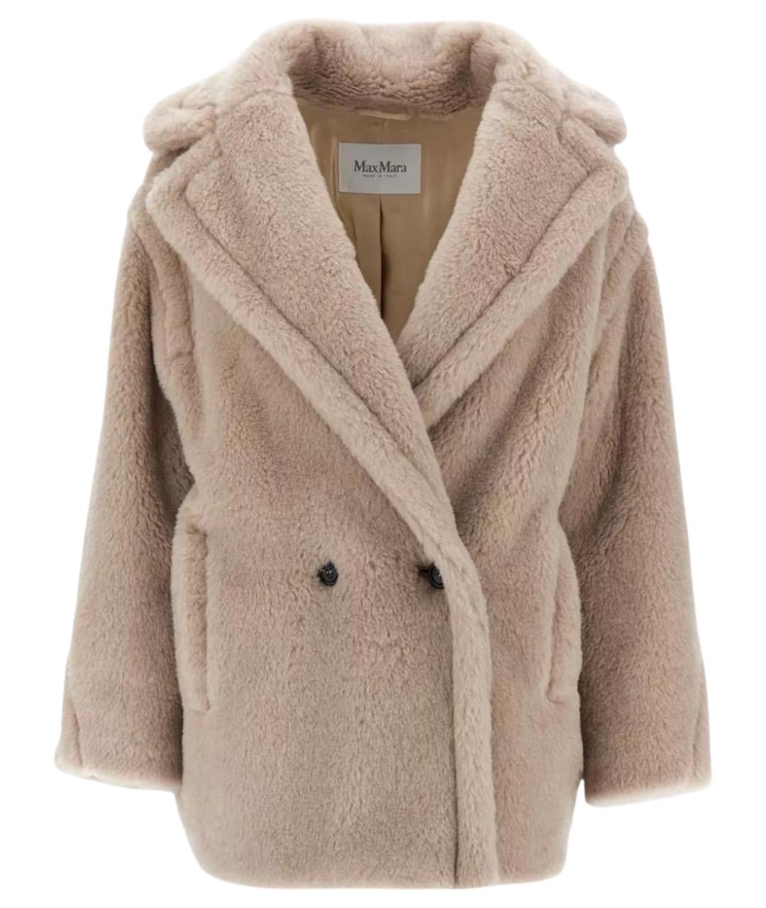 MAX MARA Бежевое шерстяное пальто, фото 1