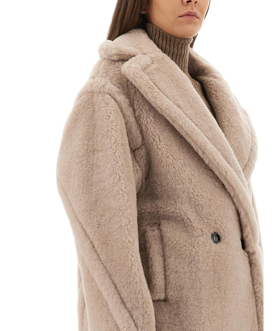 MAX MARA Бежевое шерстяное пальто, фото 5