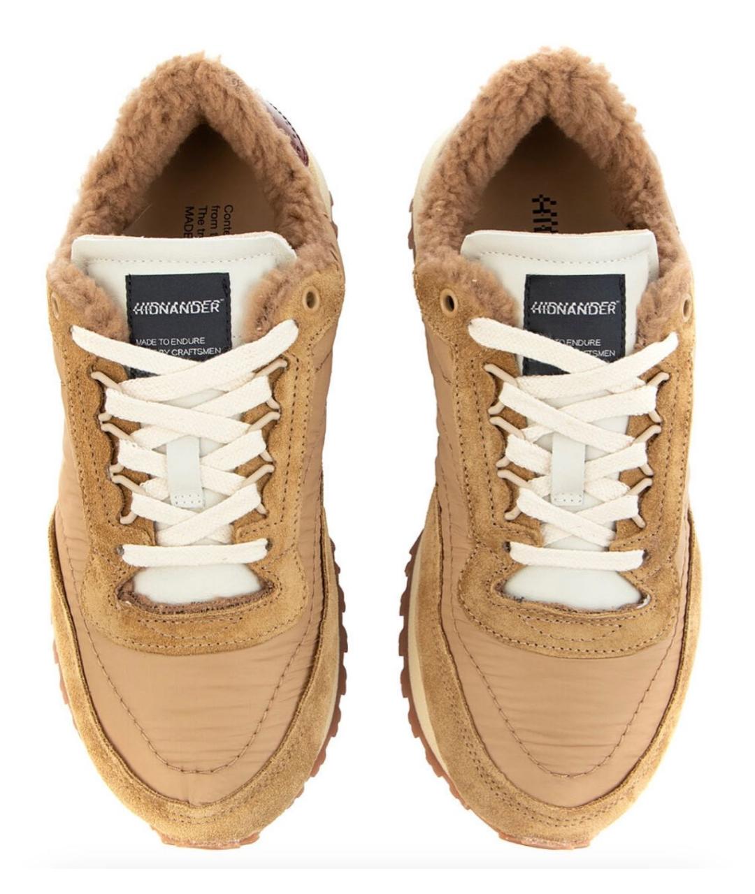 HIDNANDER Бежевые замшевые кеды, фото 3