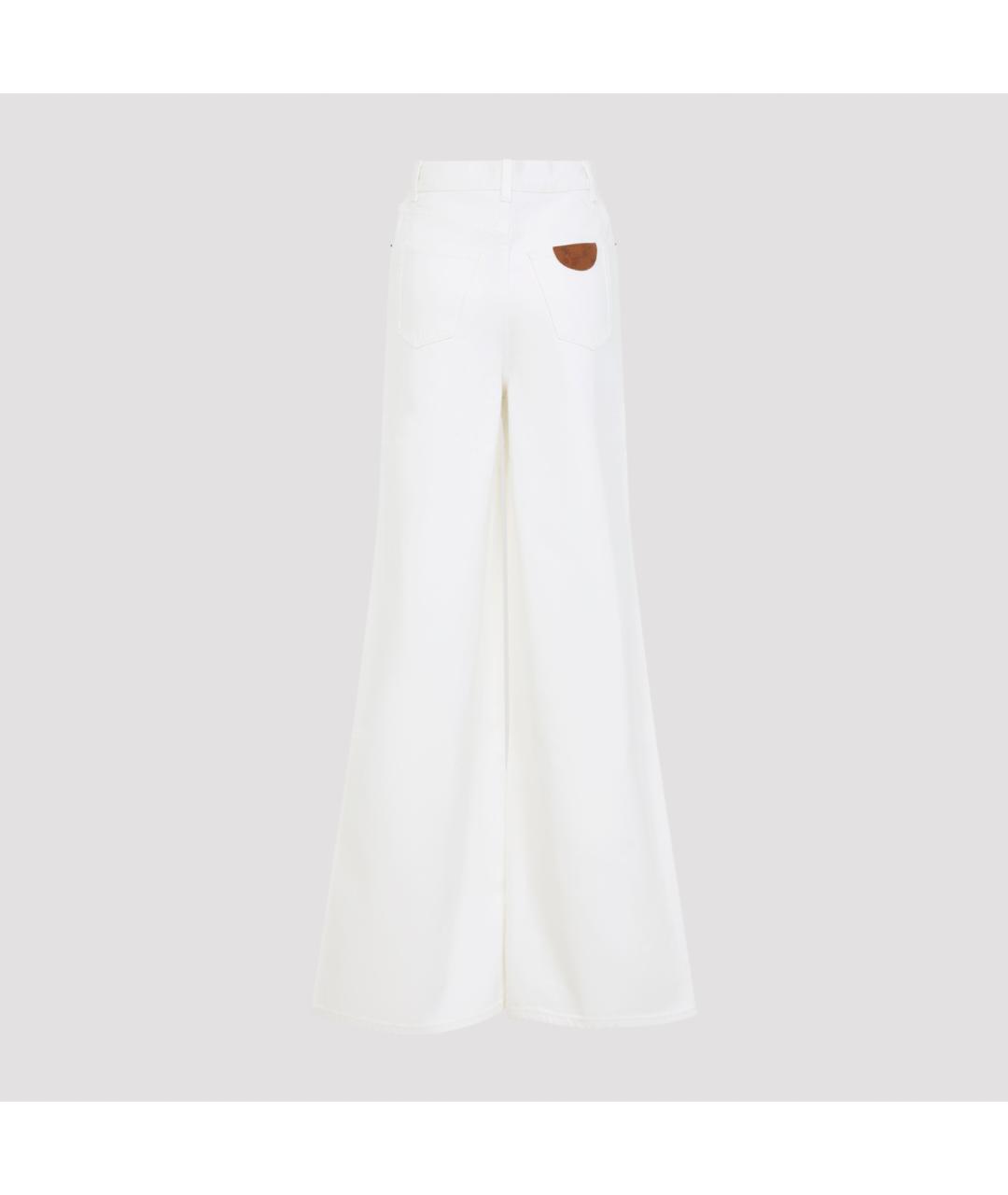 CHLOE Белые джинсы клеш, фото 3