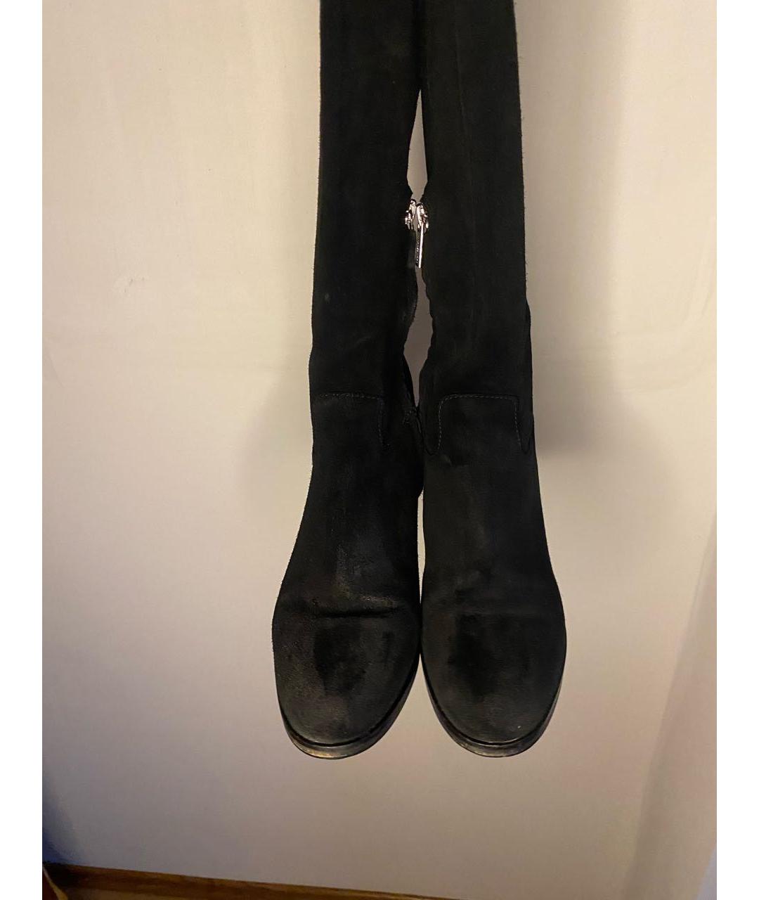 MICHAEL KORS Черные замшевые ботфорты, фото 2