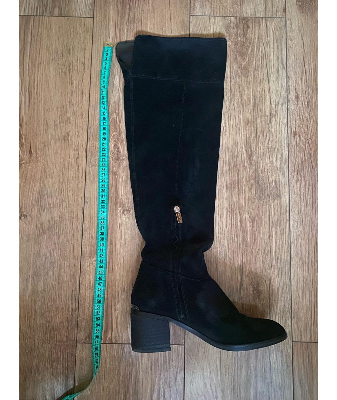 MICHAEL KORS Черные замшевые ботфорты, фото 5