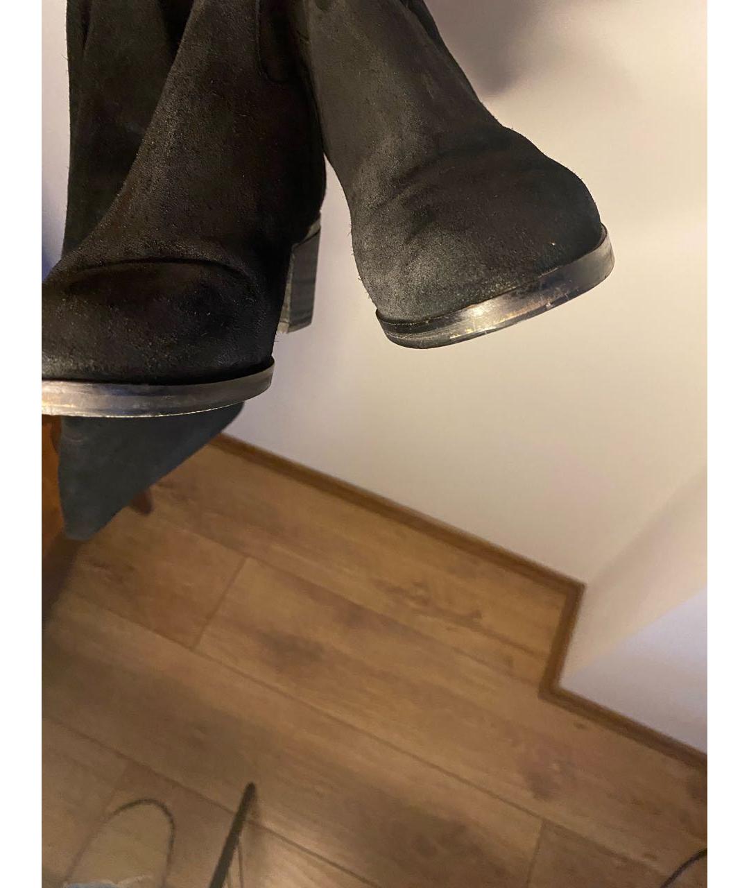 MICHAEL KORS Черные замшевые ботфорты, фото 6