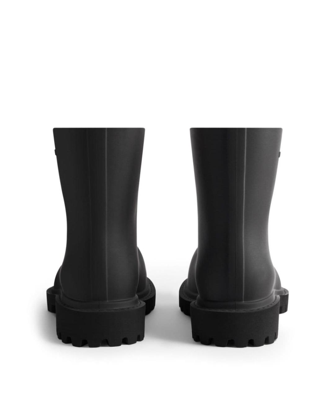 BALENCIAGA Черные резиновые низкие ботинки, фото 4