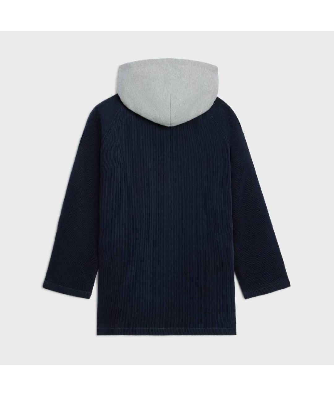 CELINE Темно-синяя велюровая куртка, фото 7