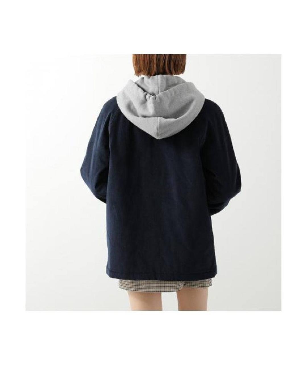 CELINE Темно-синяя велюровая куртка, фото 3