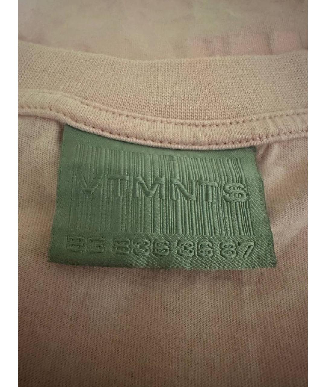 VETEMENTS Коралловая хлопковая футболка, фото 3