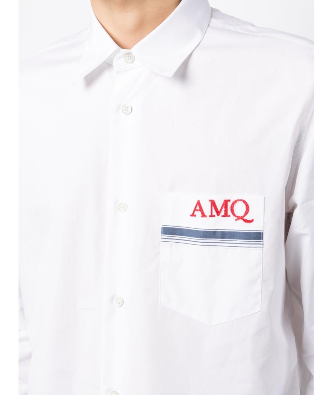 ALEXANDER MCQUEEN Белая хлопковая кэжуал рубашка, фото 5