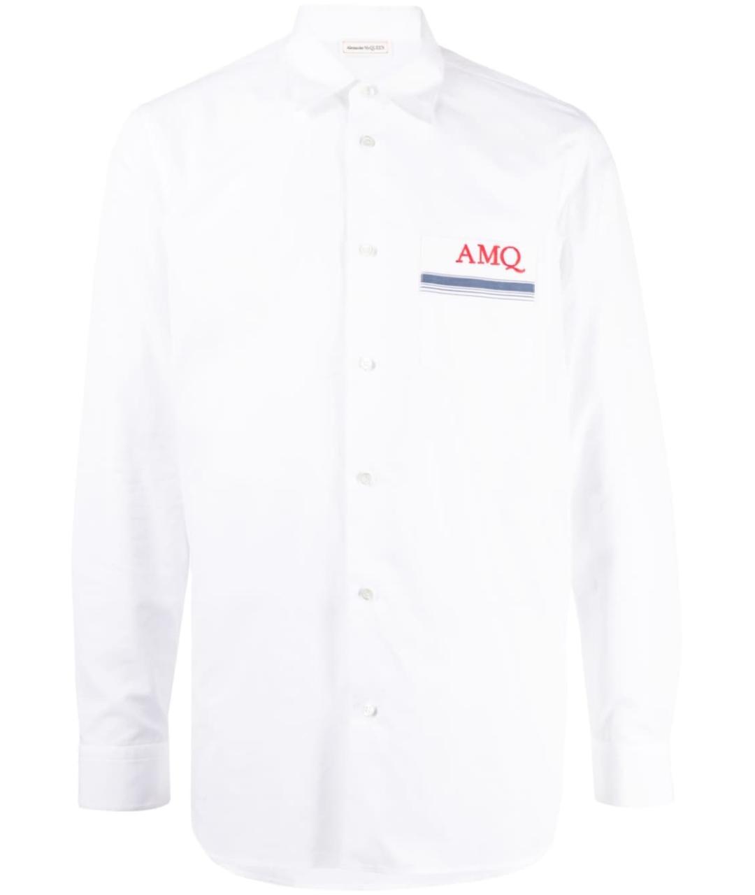 ALEXANDER MCQUEEN Белая хлопковая кэжуал рубашка, фото 1