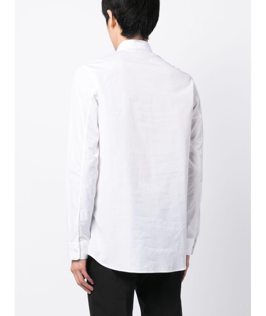 ALEXANDER MCQUEEN Белая хлопковая кэжуал рубашка, фото 4