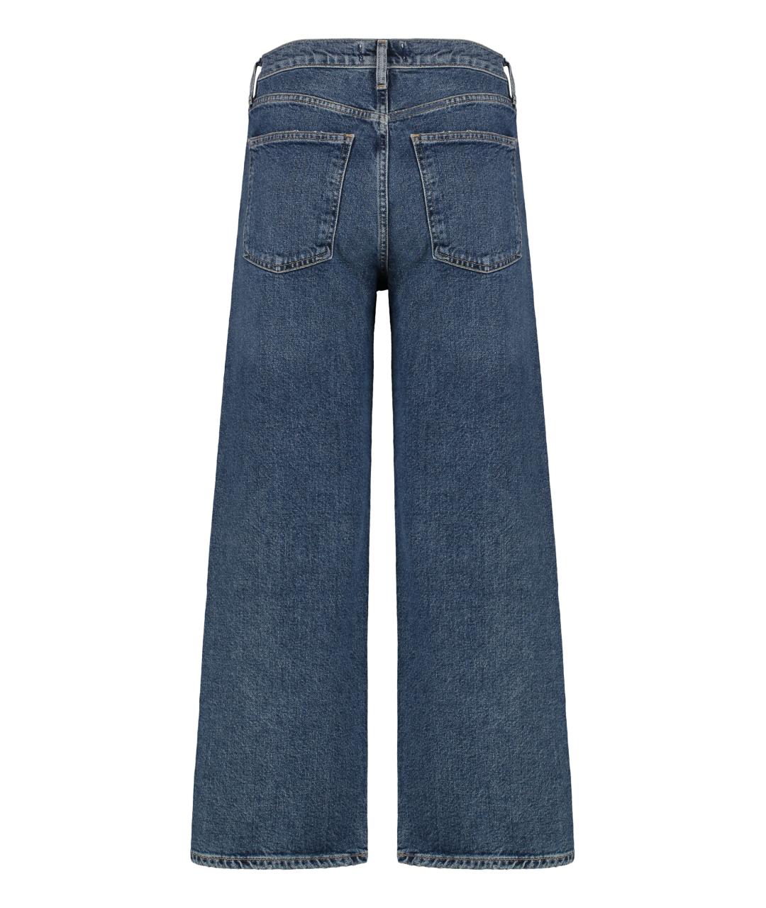 AGOLDE Синие хлопковые прямые джинсы, фото 2