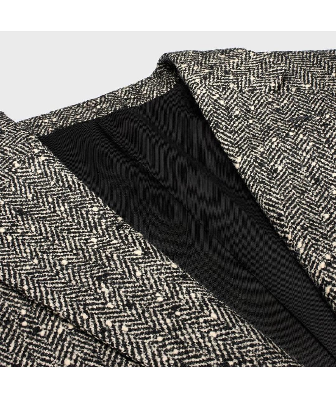 CELINE Серый твидовый жакет/пиджак, фото 4