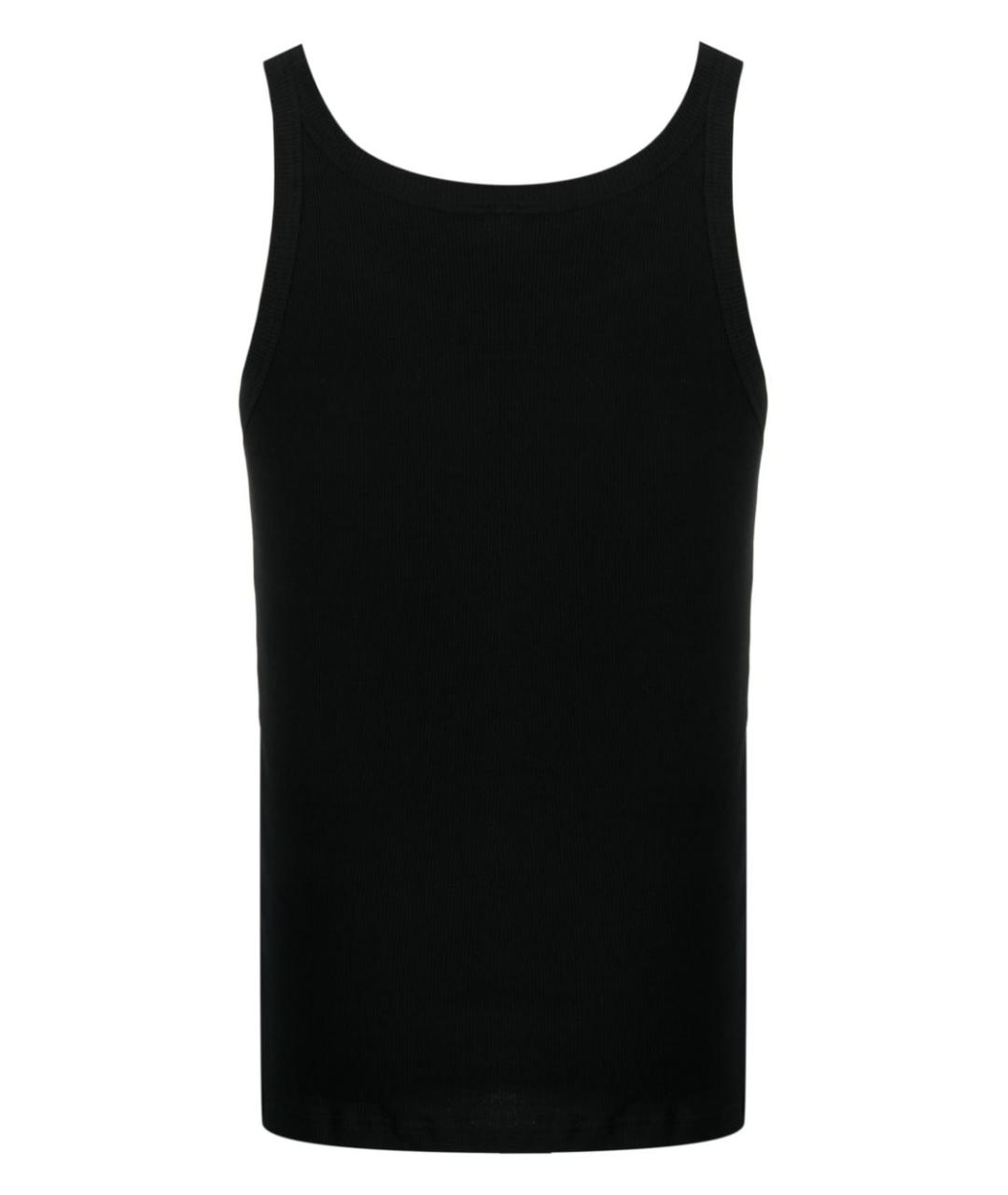 DOLCE&GABBANA Черная хлопковая майка, фото 2