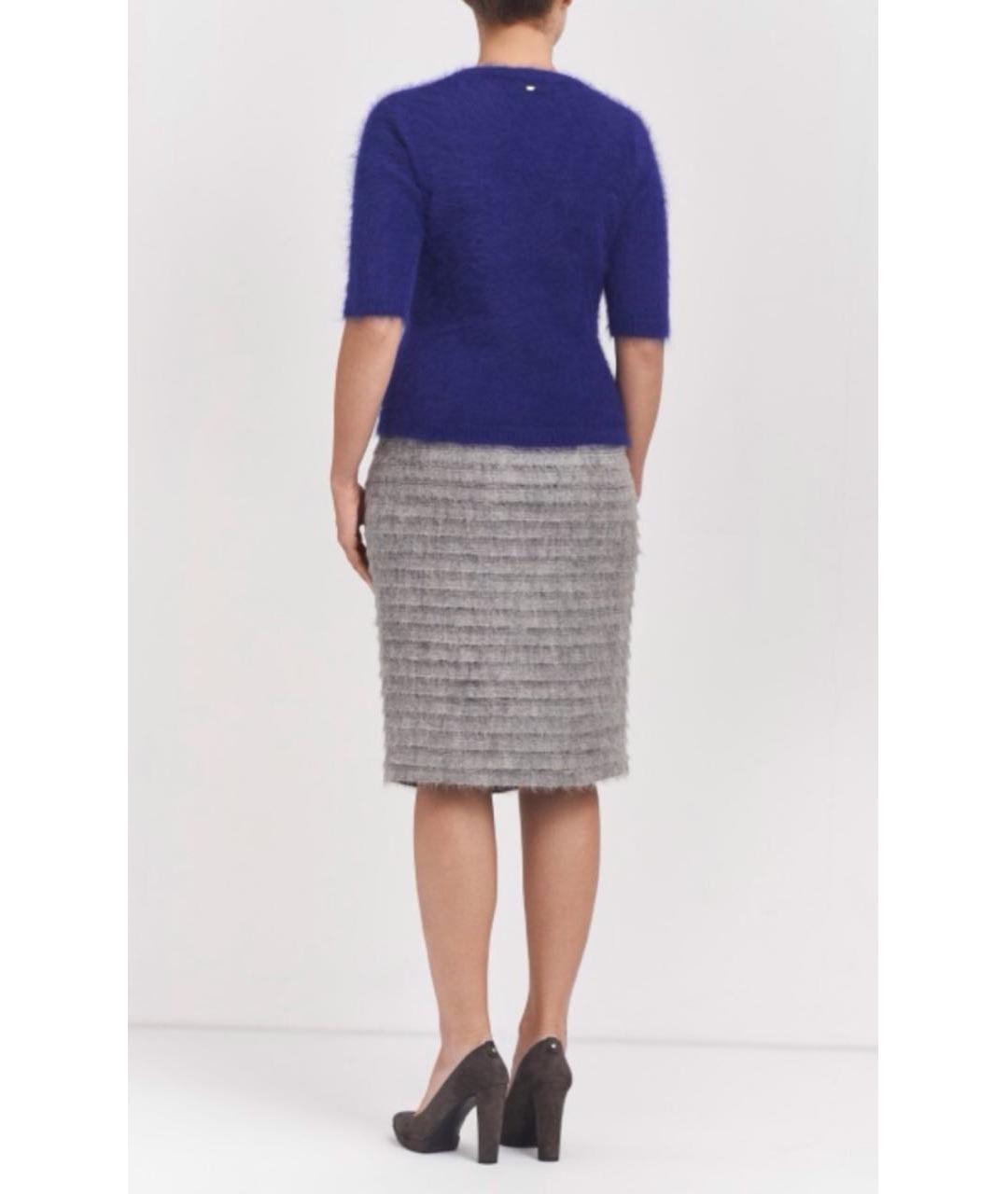 ESCADA Синий меховой джемпер / свитер, фото 3