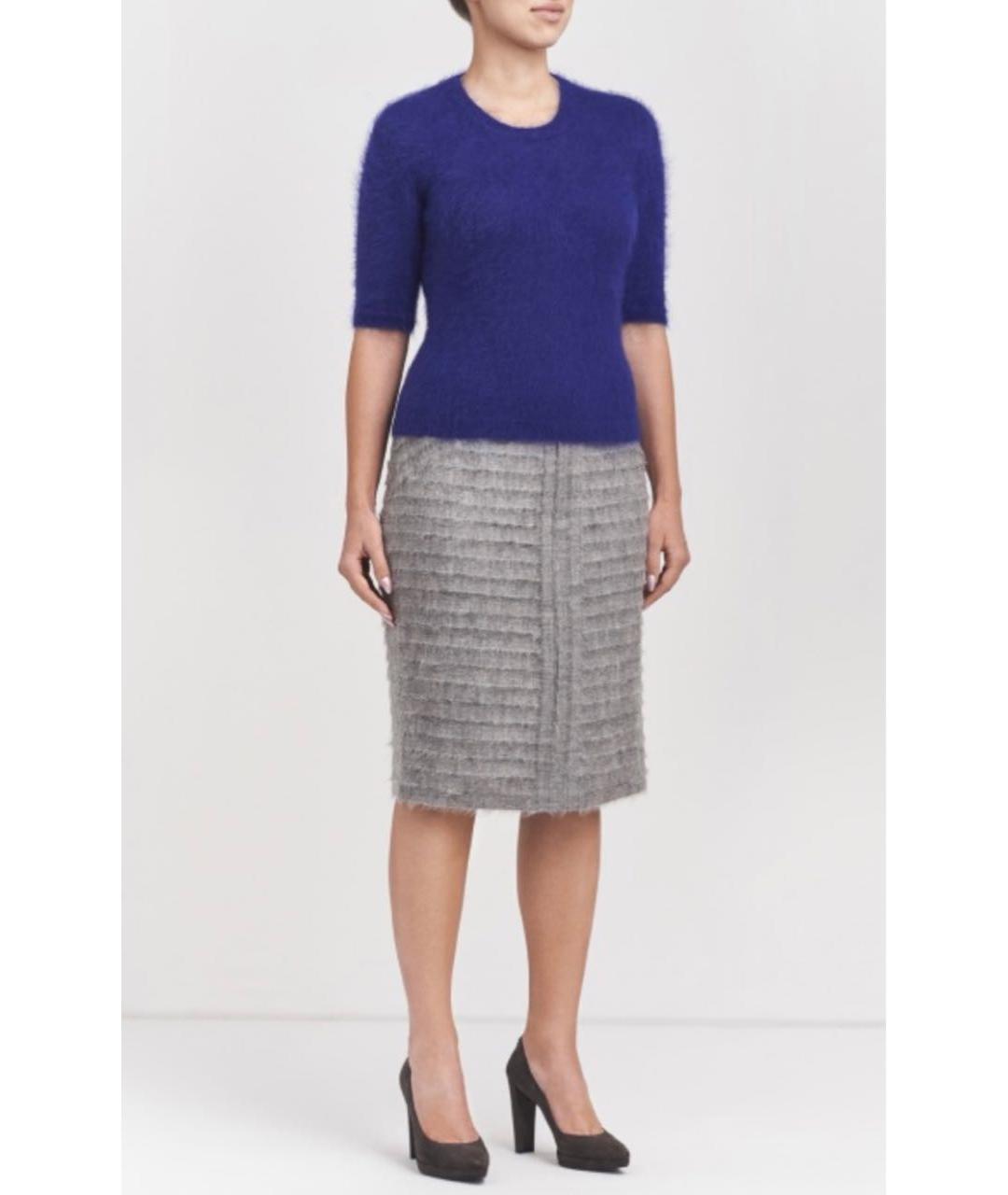 ESCADA Синий меховой джемпер / свитер, фото 2