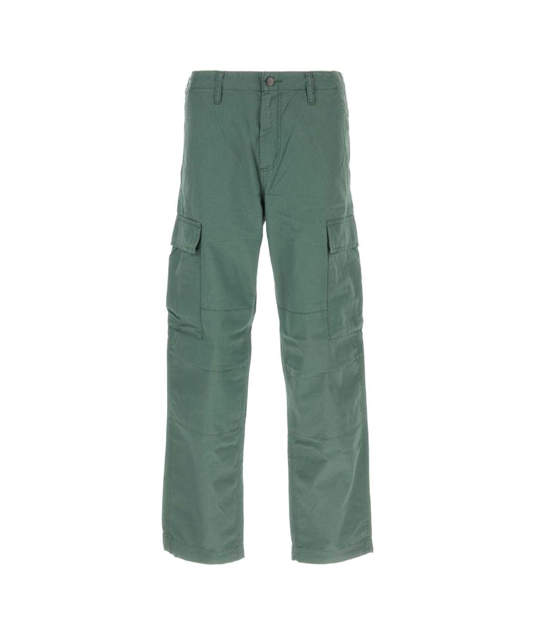 CARHARTT WIP Зеленые хлопковые повседневные брюки, фото 1