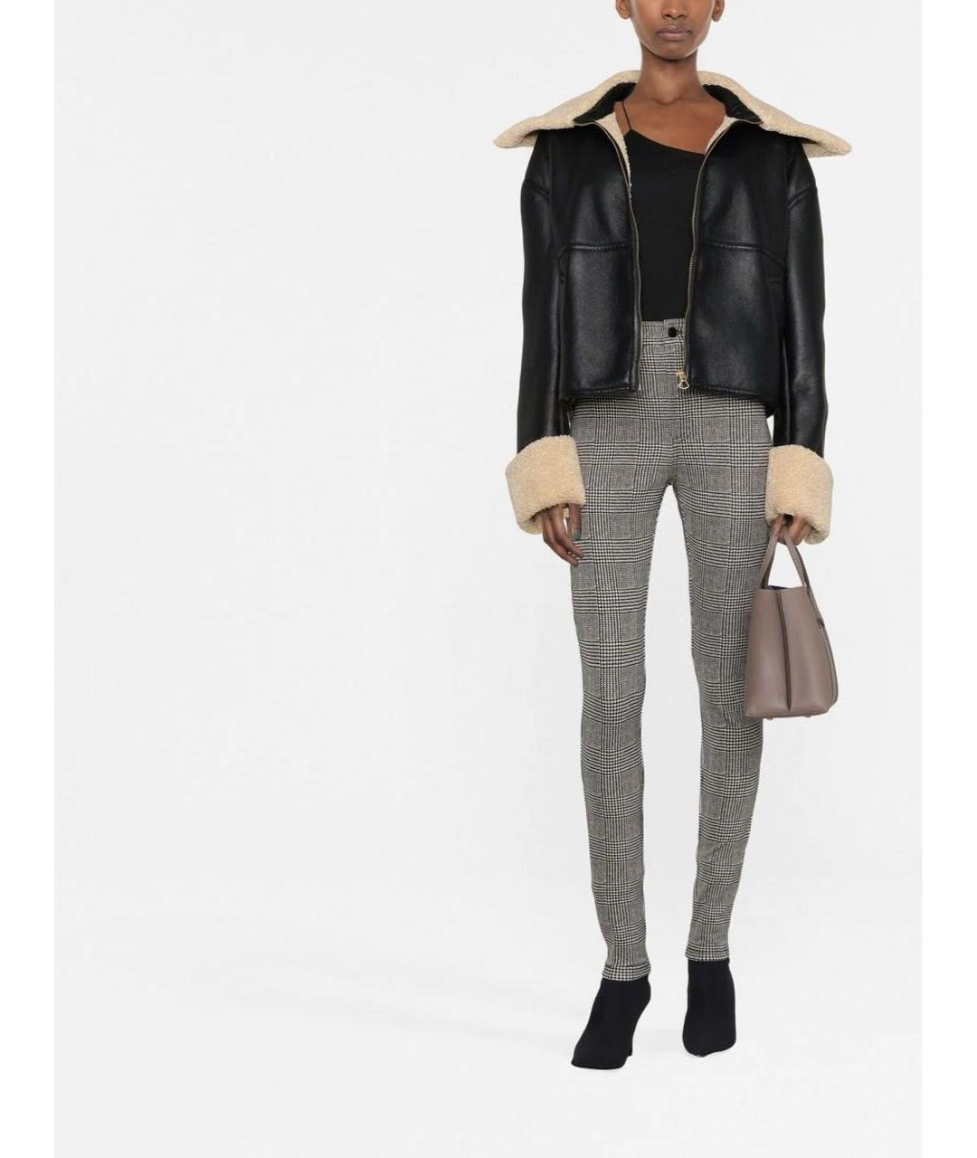 SAINT LAURENT Серые вискозные брюки узкие, фото 6