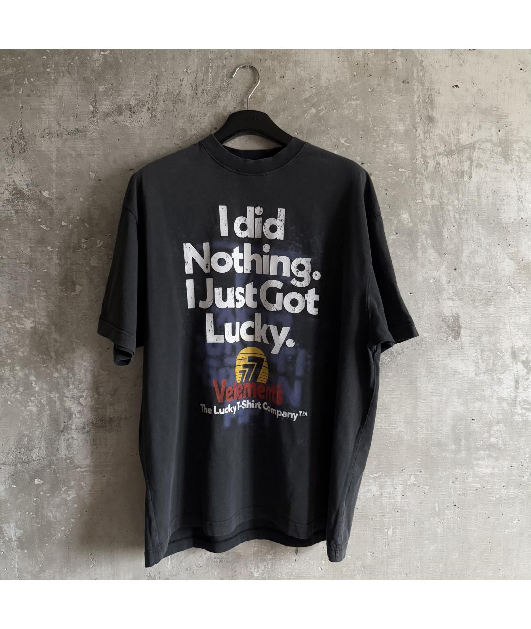 VETEMENTS Серая хлопковая футболка, фото 10