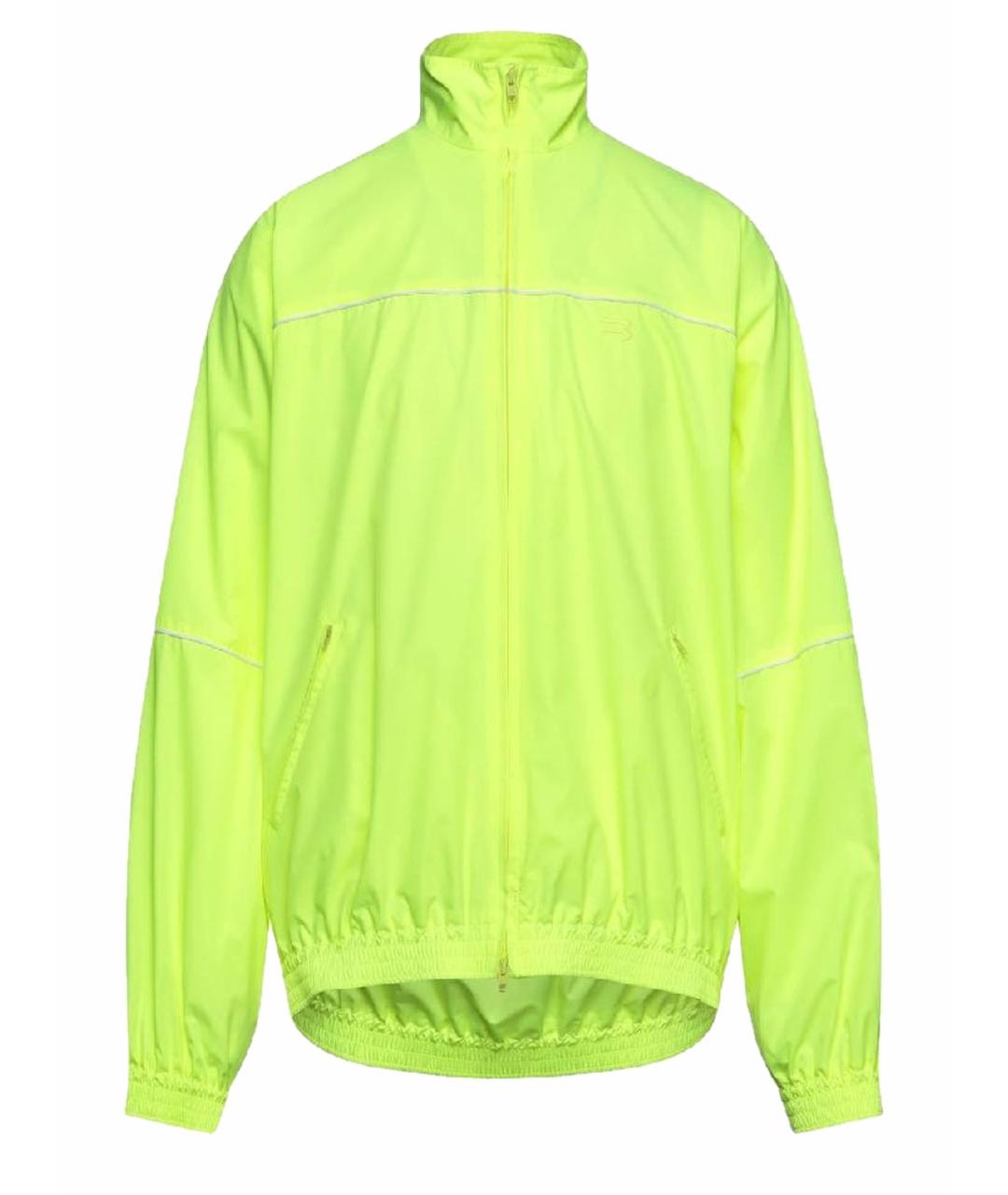 BALENCIAGA Салатовая полиэстеровая куртка, фото 1