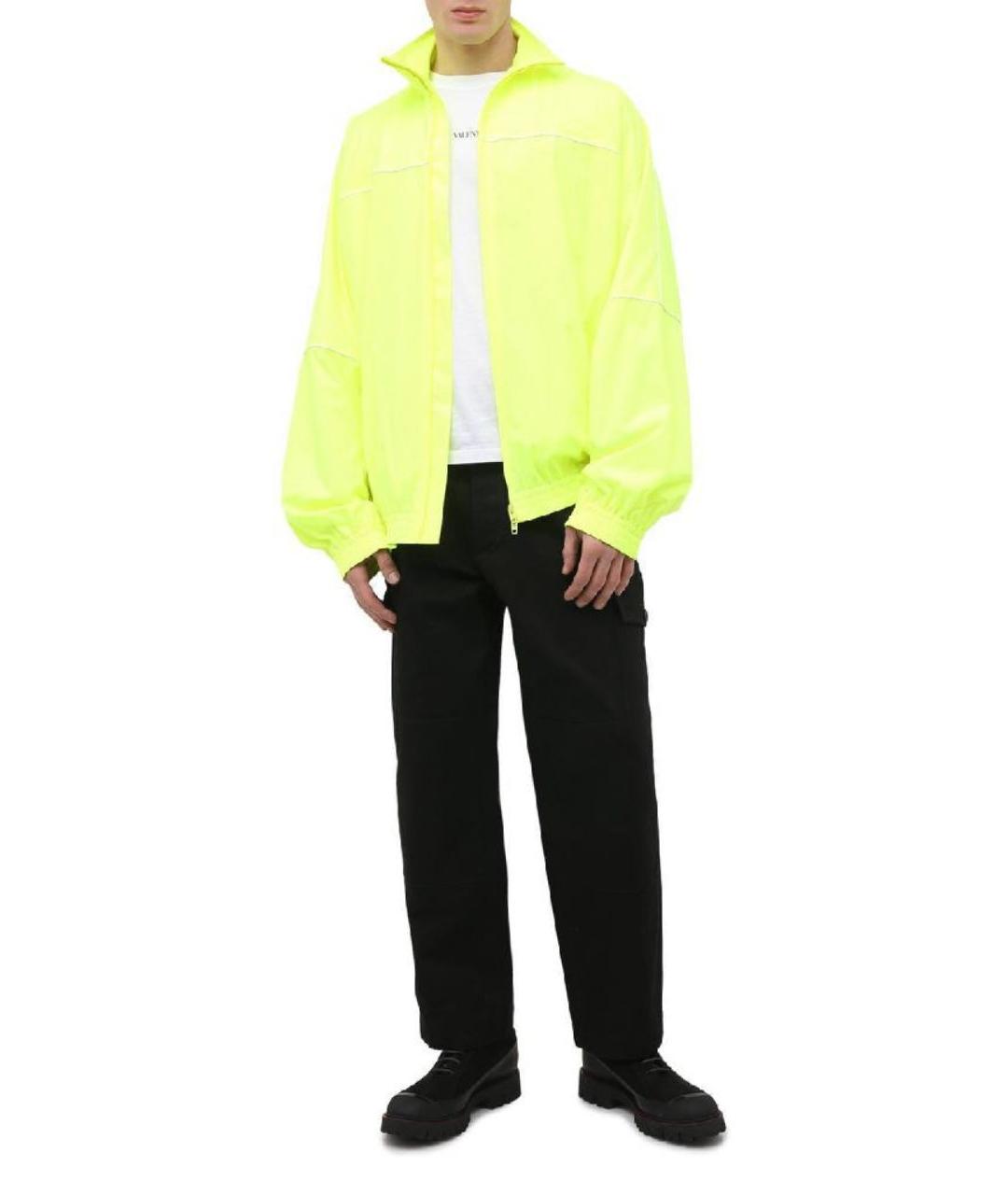 BALENCIAGA Салатовая полиэстеровая куртка, фото 5