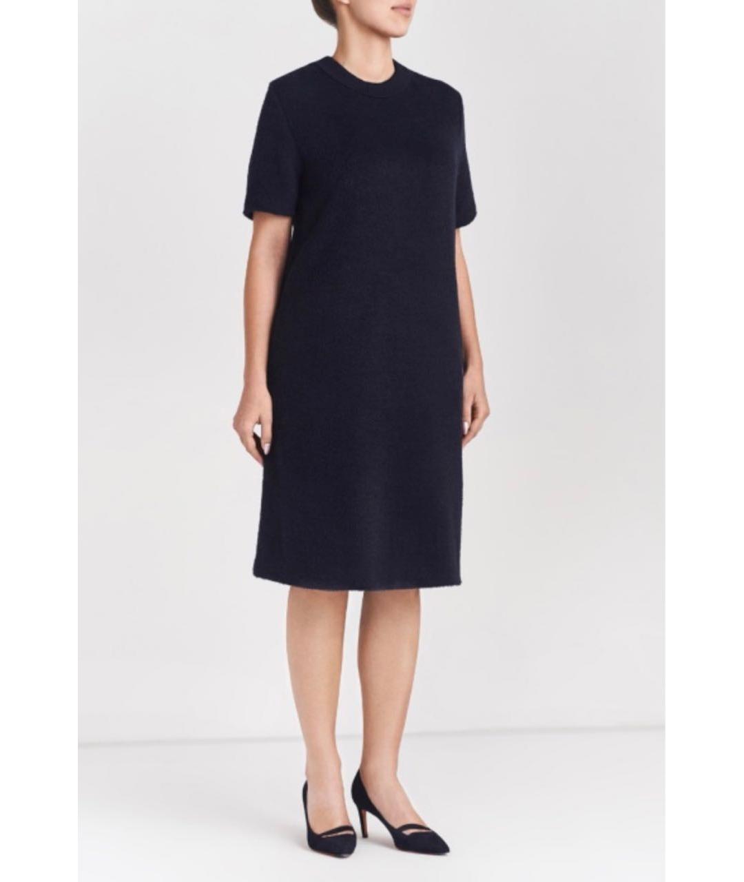 ESCADA Темно-синее шерстяное повседневное платье, фото 2