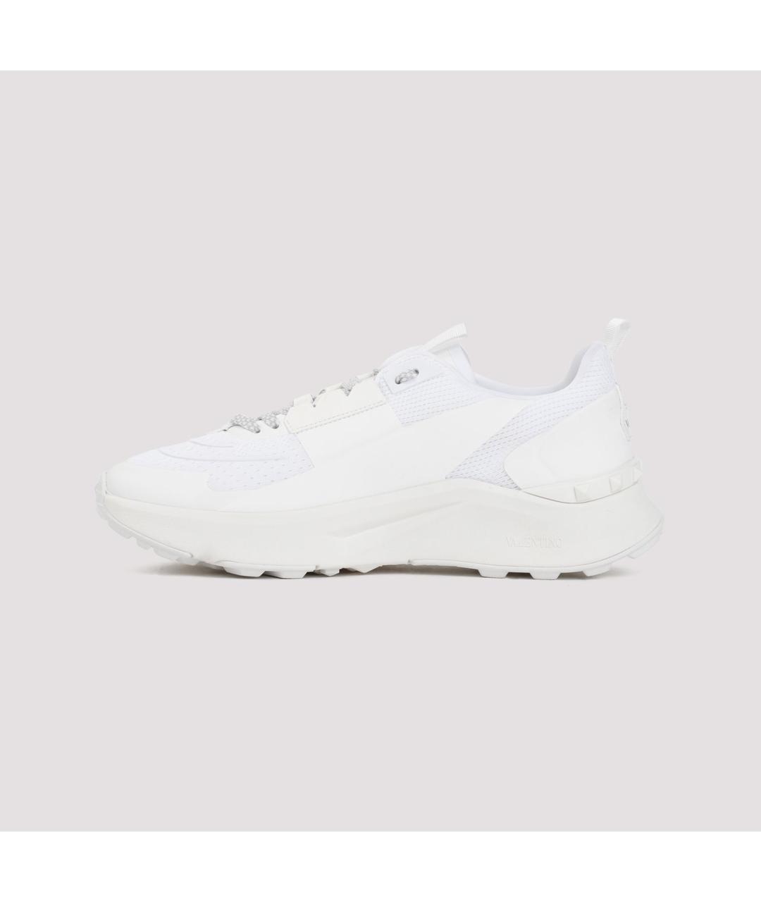 VALENTINO Белые текстильные низкие кроссовки / кеды, фото 2