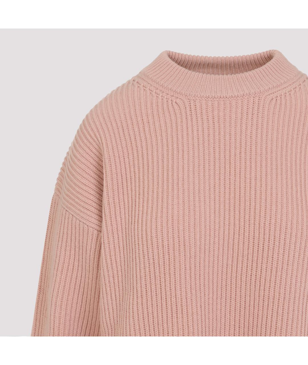 JIL SANDER Розовый шерстяной джемпер / свитер, фото 3