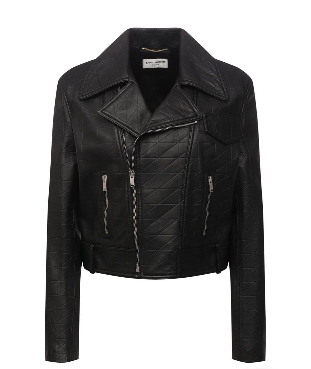 SAINT LAURENT Черная кожаная куртка, фото 8