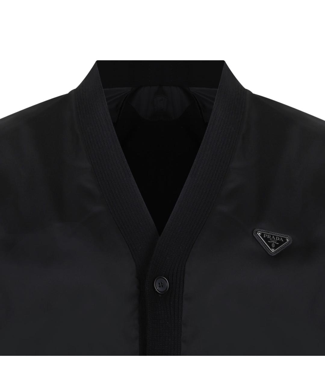 PRADA Черный шерстяной кардиган, фото 3