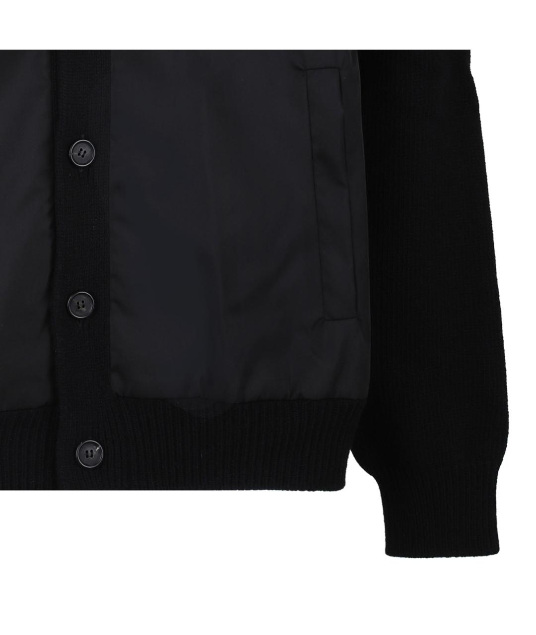 PRADA Черный шерстяной кардиган, фото 4