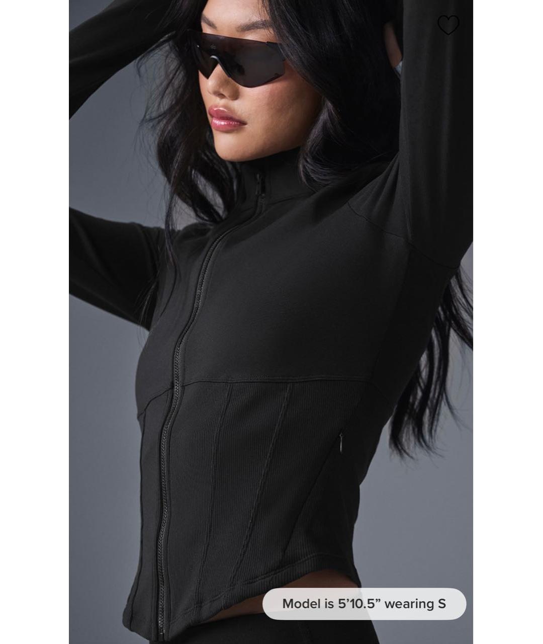 ALO YOGA Черная спортивная куртка, фото 8