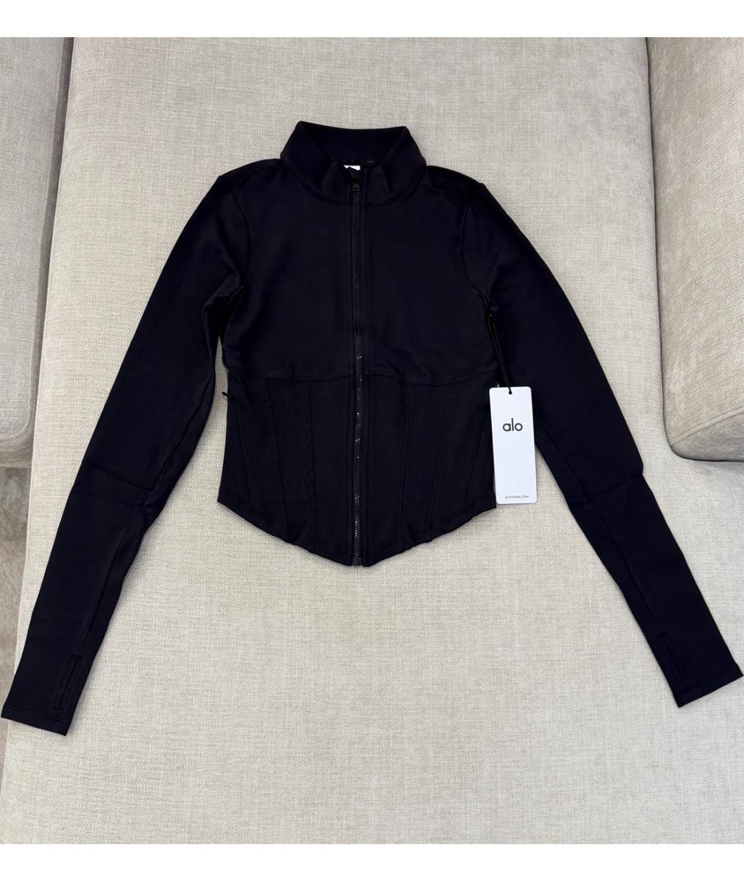ALO YOGA Черная спортивная куртка, фото 9