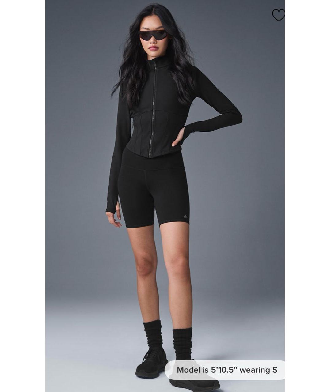 ALO YOGA Черная спортивная куртка, фото 7