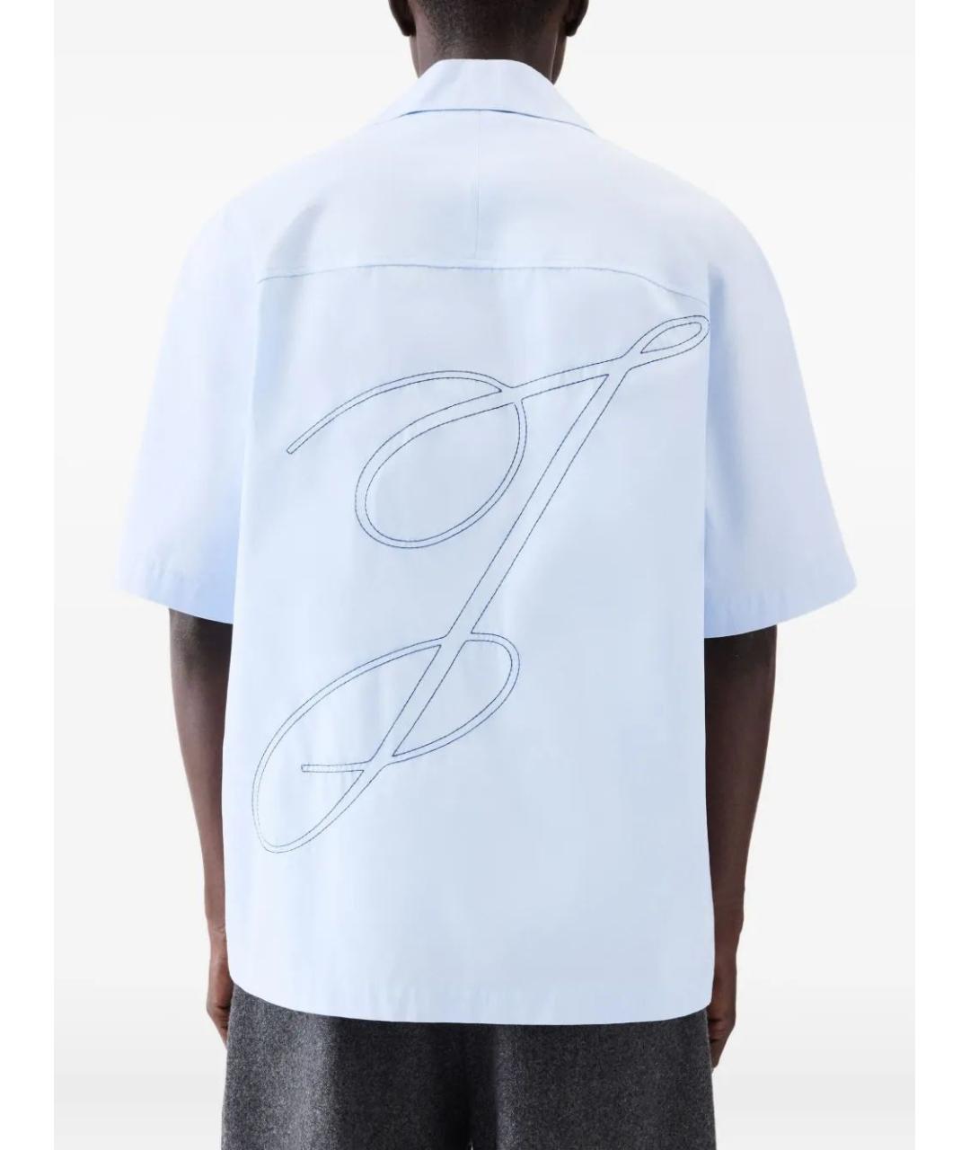 JACQUEMUS Синяя хлопковая кэжуал рубашка, фото 4