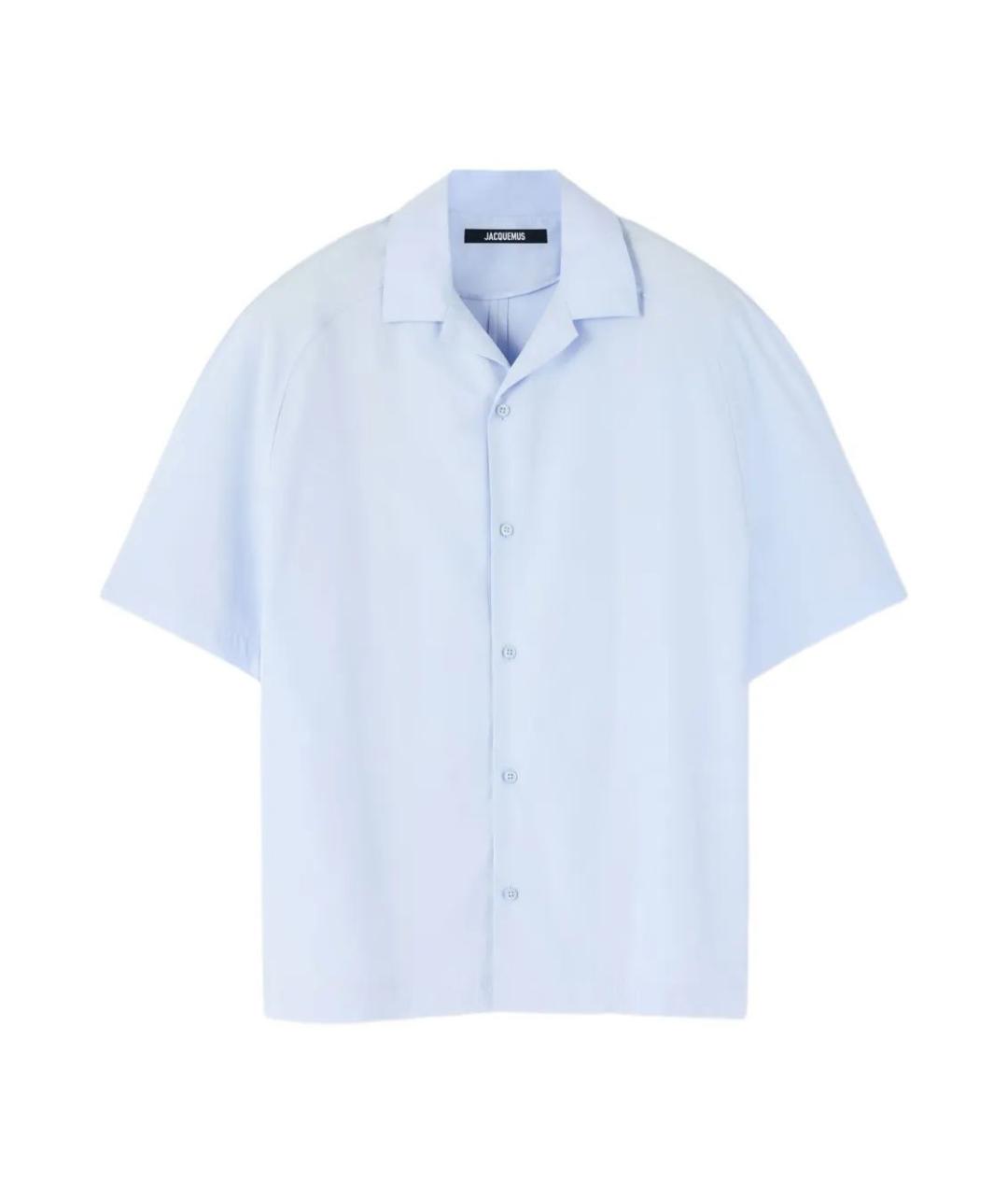 JACQUEMUS Синяя хлопковая кэжуал рубашка, фото 1