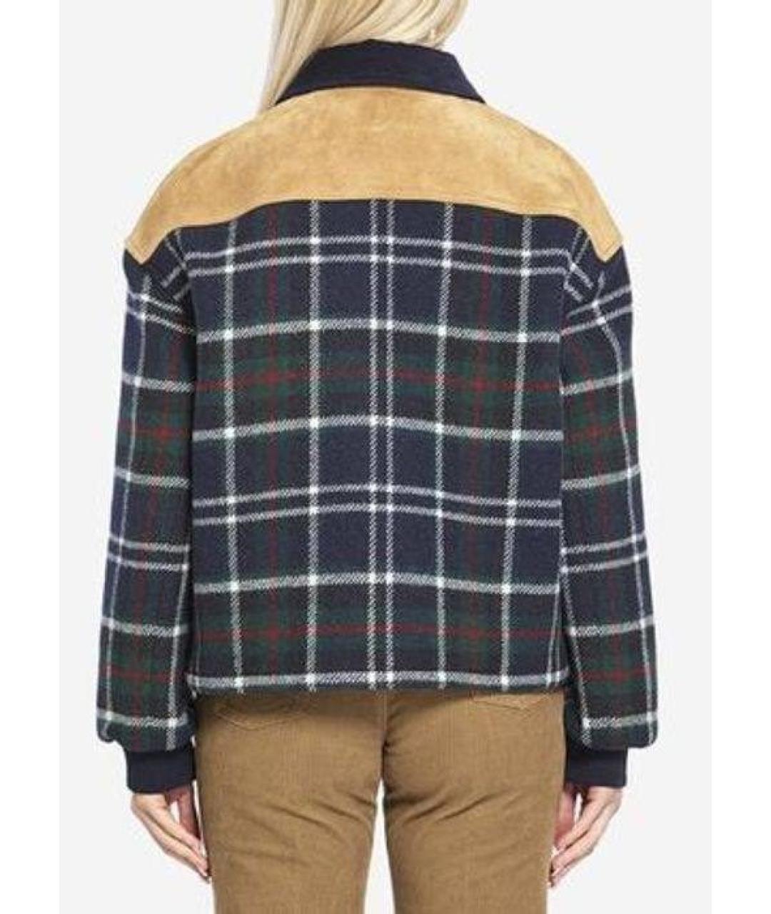 CELINE Синяя шерстяная куртка, фото 4