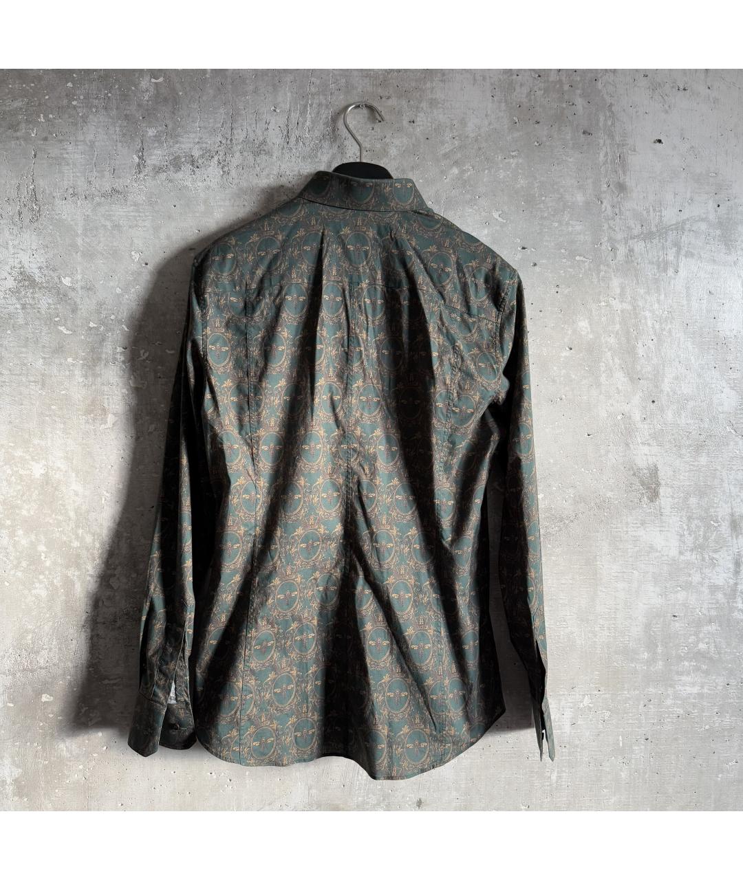 DOLCE&GABBANA Зеленая хлопковая кэжуал рубашка, фото 2