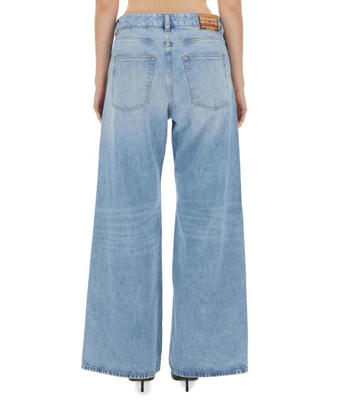 DIESEL Синие хлопковые прямые джинсы, фото 4