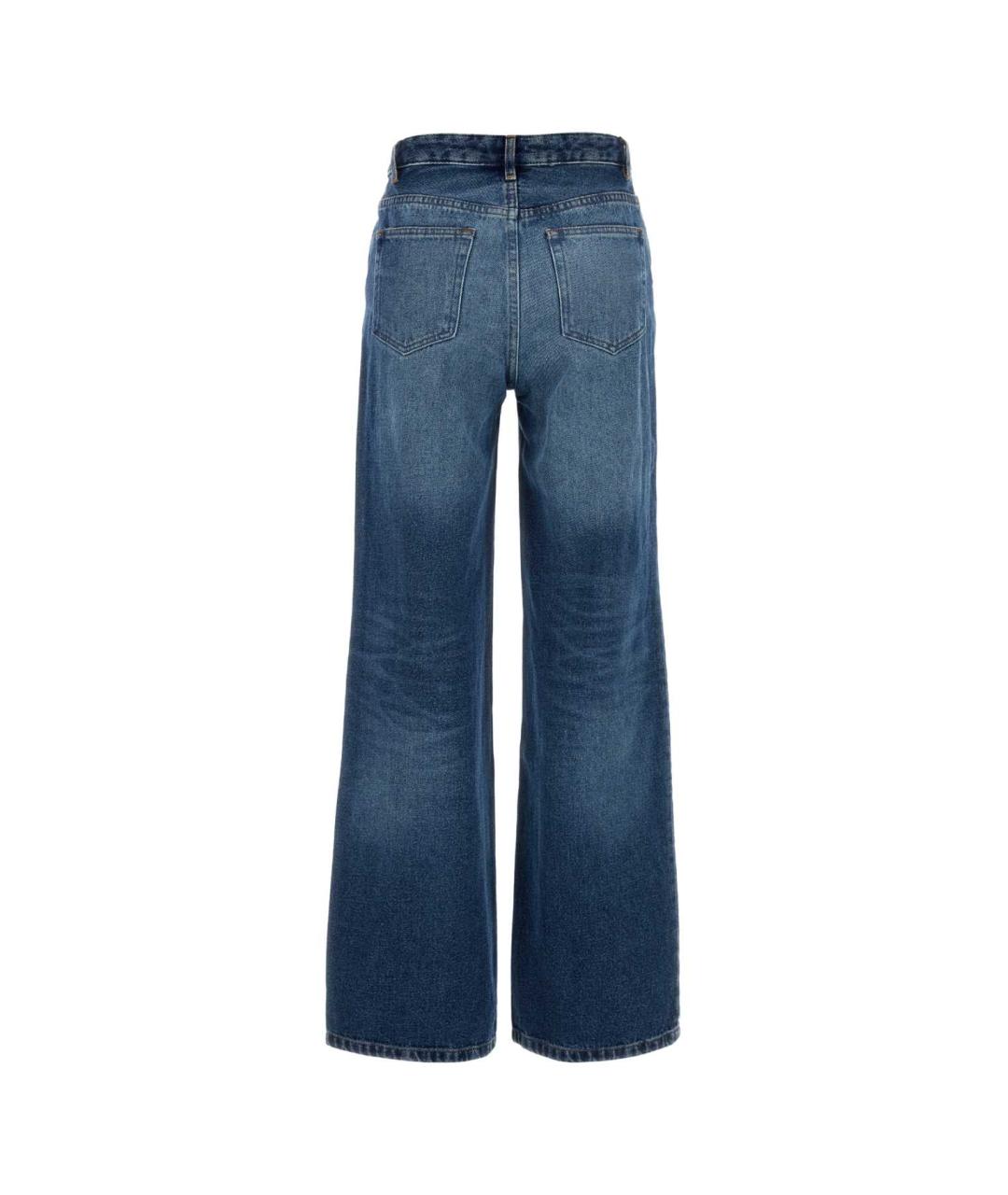 A.P.C. Синие хлопковые прямые джинсы, фото 2