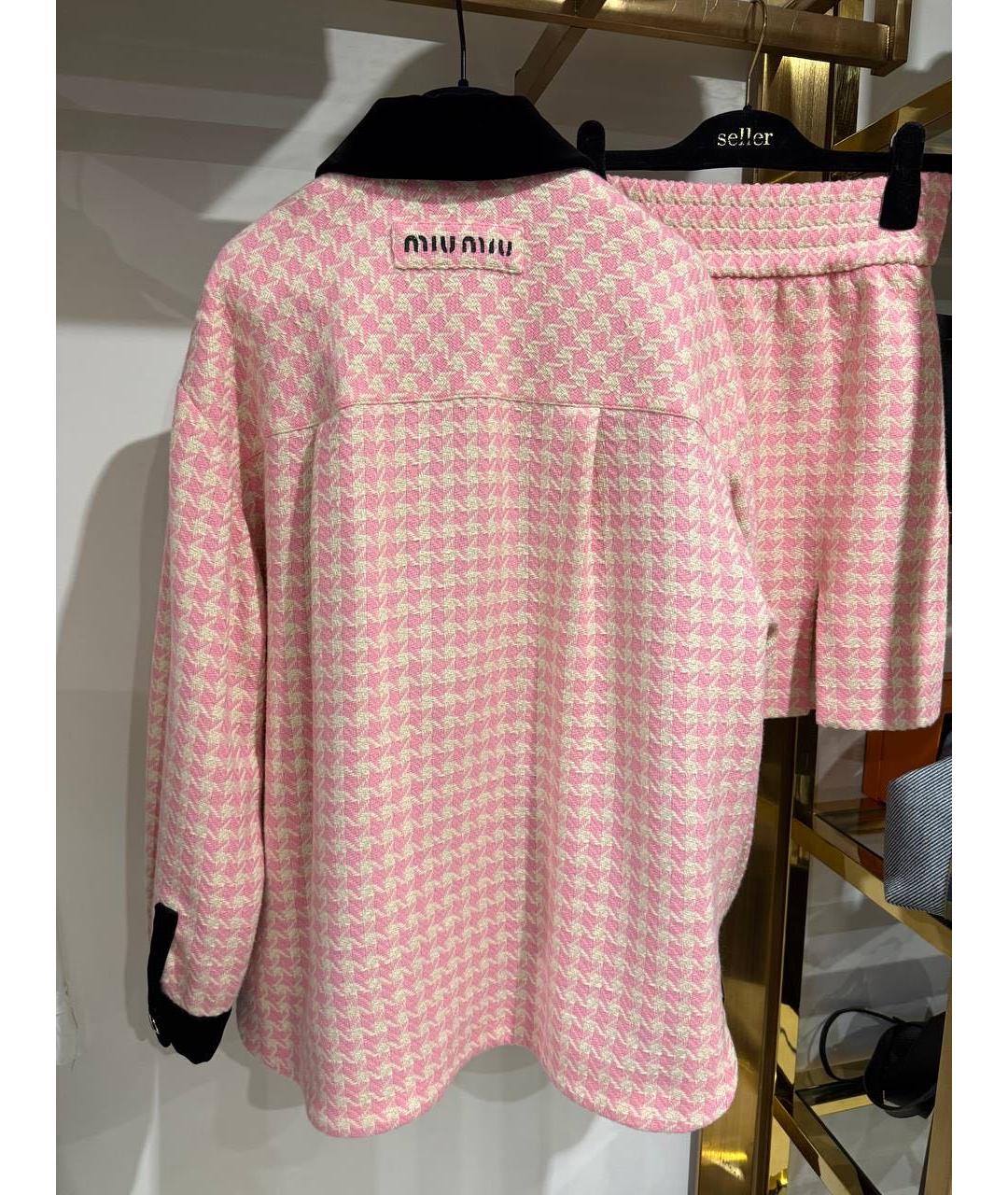 MIU MIU Розовый костюм с юбками, фото 4