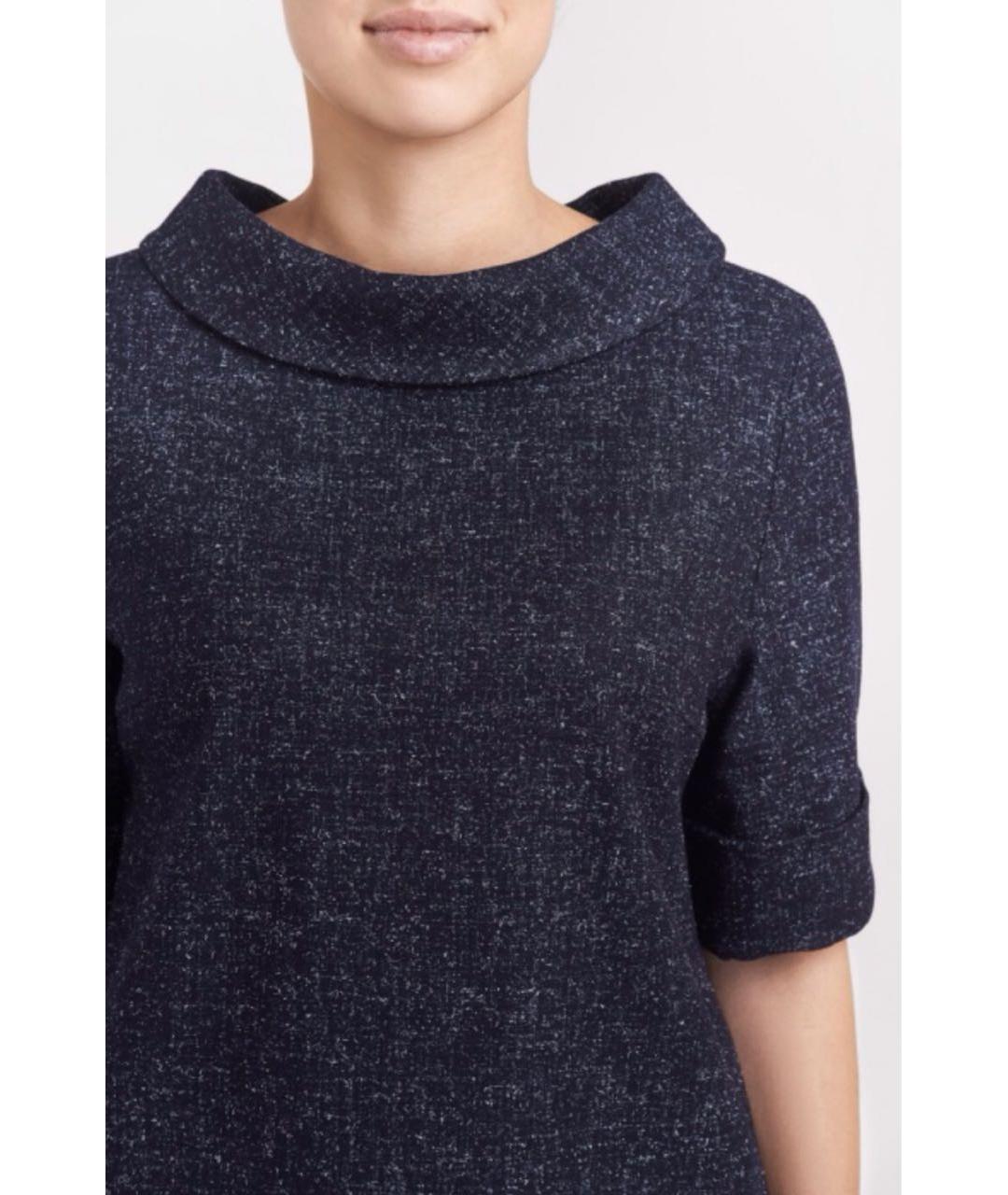 ESCADA Темно-синий шерстяной джемпер / свитер, фото 4
