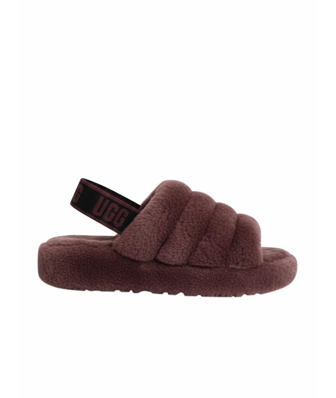 UGG AUSTRALIA Бордовые шлепанцы, фото 1