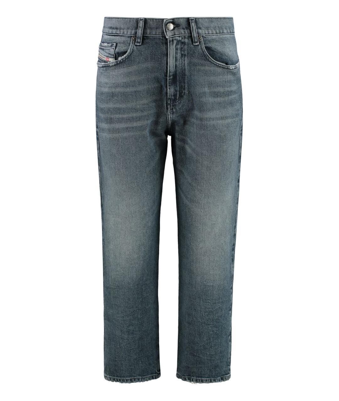 DIESEL Синие хлопковые прямые джинсы, фото 1
