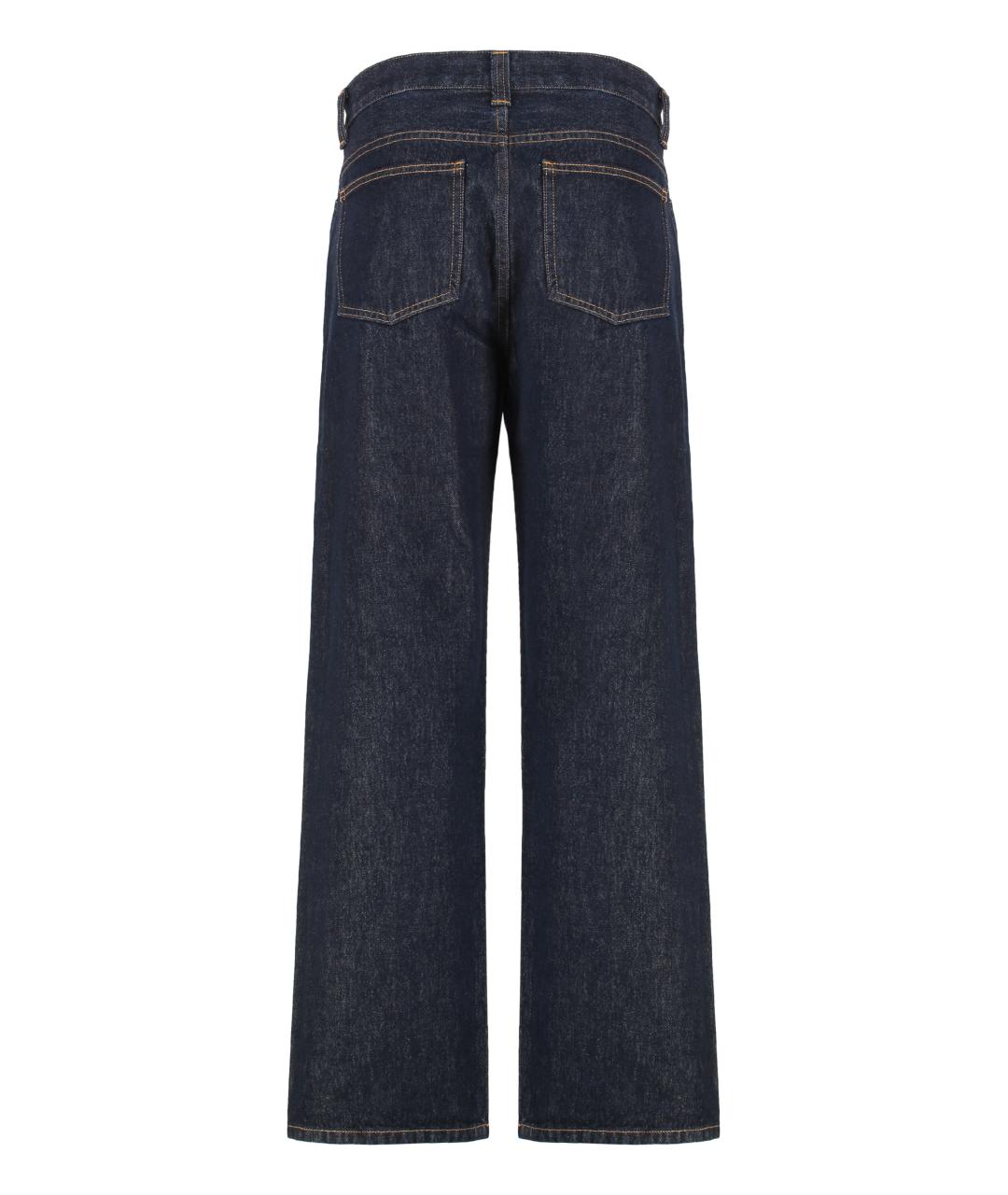 KHAITE Синие хлопковые прямые джинсы, фото 2