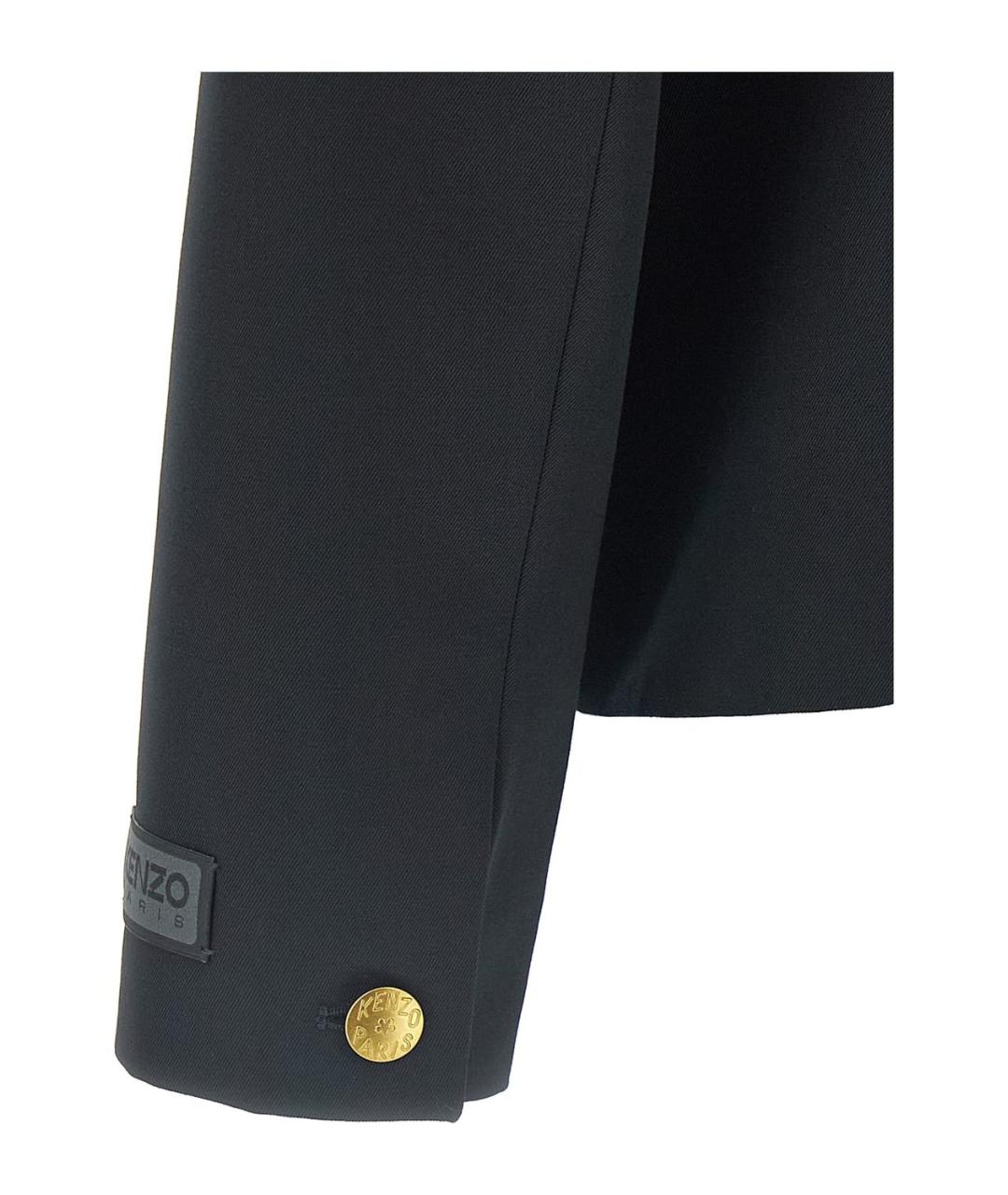 KENZO Черный полиэстеровый пиджак, фото 4